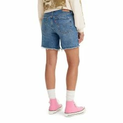 Women's Levi's® 501™ Mid-Thigh Frayed Jean Shorts -Hot Sale Adult Shop 6142093 ALT