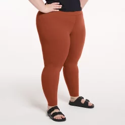 Plus Size FLX Affirmation High-Waisted 7/8 Ankle Leggings -Hot Sale Adult Shop 6142244 Chic Burgundy