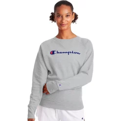 Women's Champion® Powerblend Fleece Boyfriend Sweatshirt -Hot Sale Adult Shop 6142415 Oxford Gray