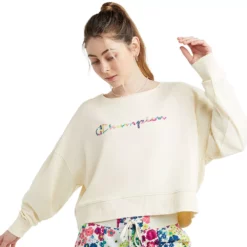 Women's Champion® Campus French Terry Crewneck Sweatshirt -Hot Sale Adult Shop 6142655 Natural