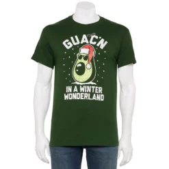 Men's Holiday Character Tees -Hot Sale Adult Shop 6142724 Forest Green