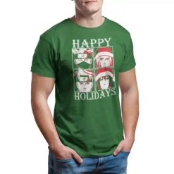 Men's Holiday Character Tees -Hot Sale Adult Shop 6142724 Holiday Green