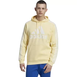 Big & Tall adidas Essential 3-Stripes Badge of Sport Hoodie -Hot Sale Adult Shop 6171344 Almost Yellow