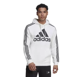 Big & Tall adidas Essential 3-Stripes Badge of Sport Hoodie -Hot Sale Adult Shop 6171344 White
