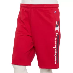 Big & Tall Champion® Vertical Script Fleece Shorts -Hot Sale Adult Shop 6171471 Red