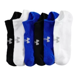 Men's Under Armour 6-pack Training Cotton Performance No-Show Socks -Hot Sale Adult Shop 6171593 ALT12