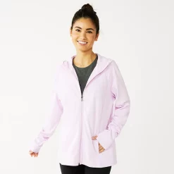 Women's Tek Gear® Essential Hooded Jacket -Hot Sale Adult Shop 6171604 Daydream Purple
