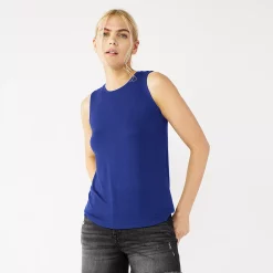 Nine West Essential Easy High-Neck Tank -Hot Sale Adult Shop 6171805 Clara Purple