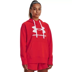 Women's Under Armour Rival Fleece Logo Hoodie -Hot Sale Adult Shop 6171848 Radio Red