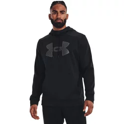 Men's Under Armour Big Logo Fleece Hoodie -Hot Sale Adult Shop 6196612 Black