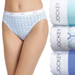 Women's Jockey® Classics 3-pk. French Hi-Cut Panty Set 9481 -Hot Sale Adult Shop 830800 Graceful Tile Asst